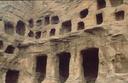 Some of the original grottoes cut deep into solid rock.